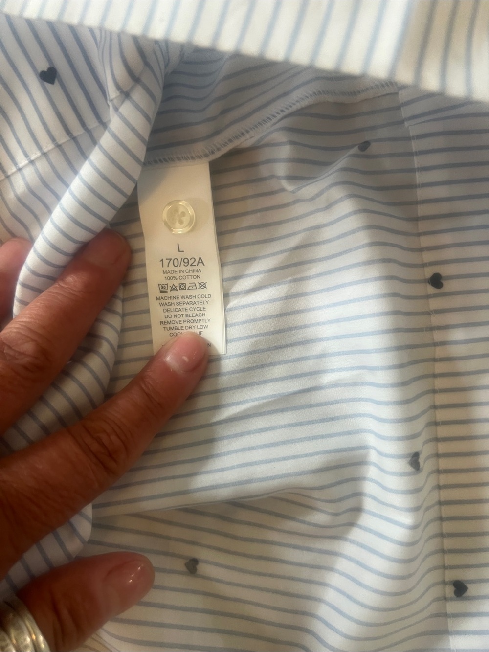 kate spade Light Blue and White Striped Short Sleeve Ruffle Front Dress - Picture 7 of 7